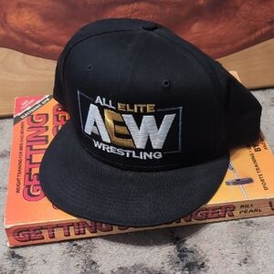 AEW Wrestling Black Cap